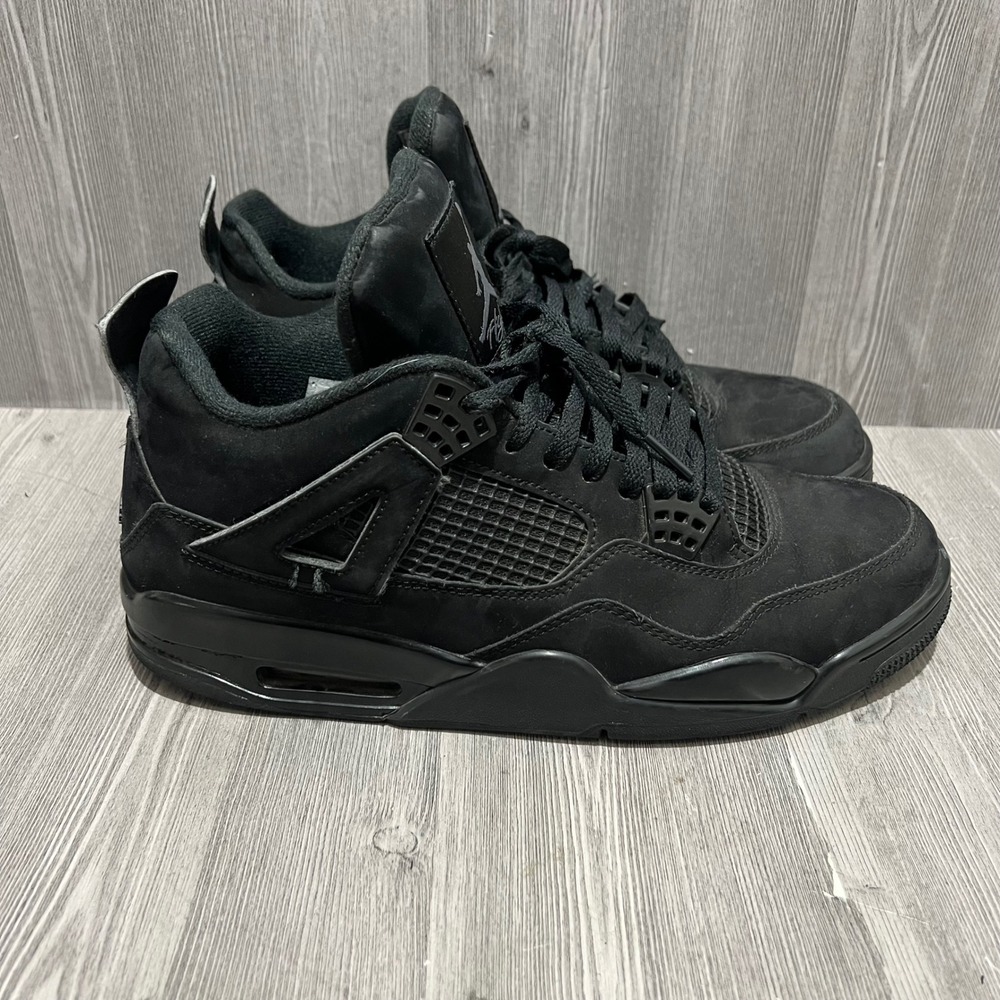 Jordan 4 Retro Black Cat 2020 Mens Size 11 Sneakers CU1110-010 Triple Black